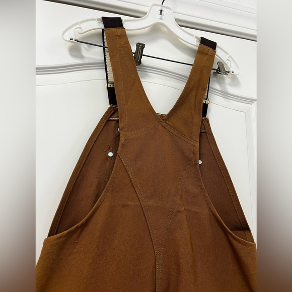 NWOT Men’s Light Brown Carhartt Work Overalls - Picture 10 of 16
